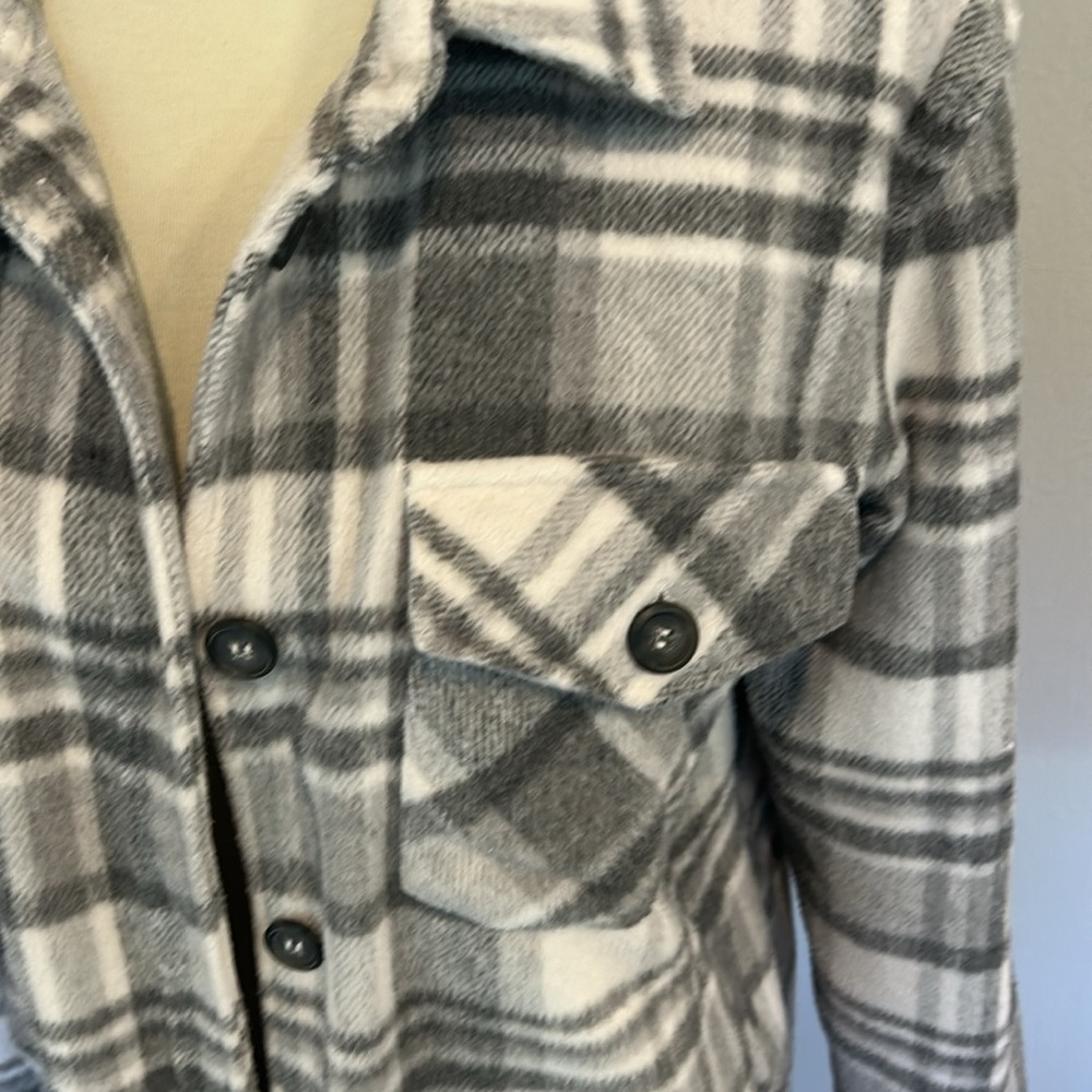 Thread & Supply Gray Plaid Jacket - image 2